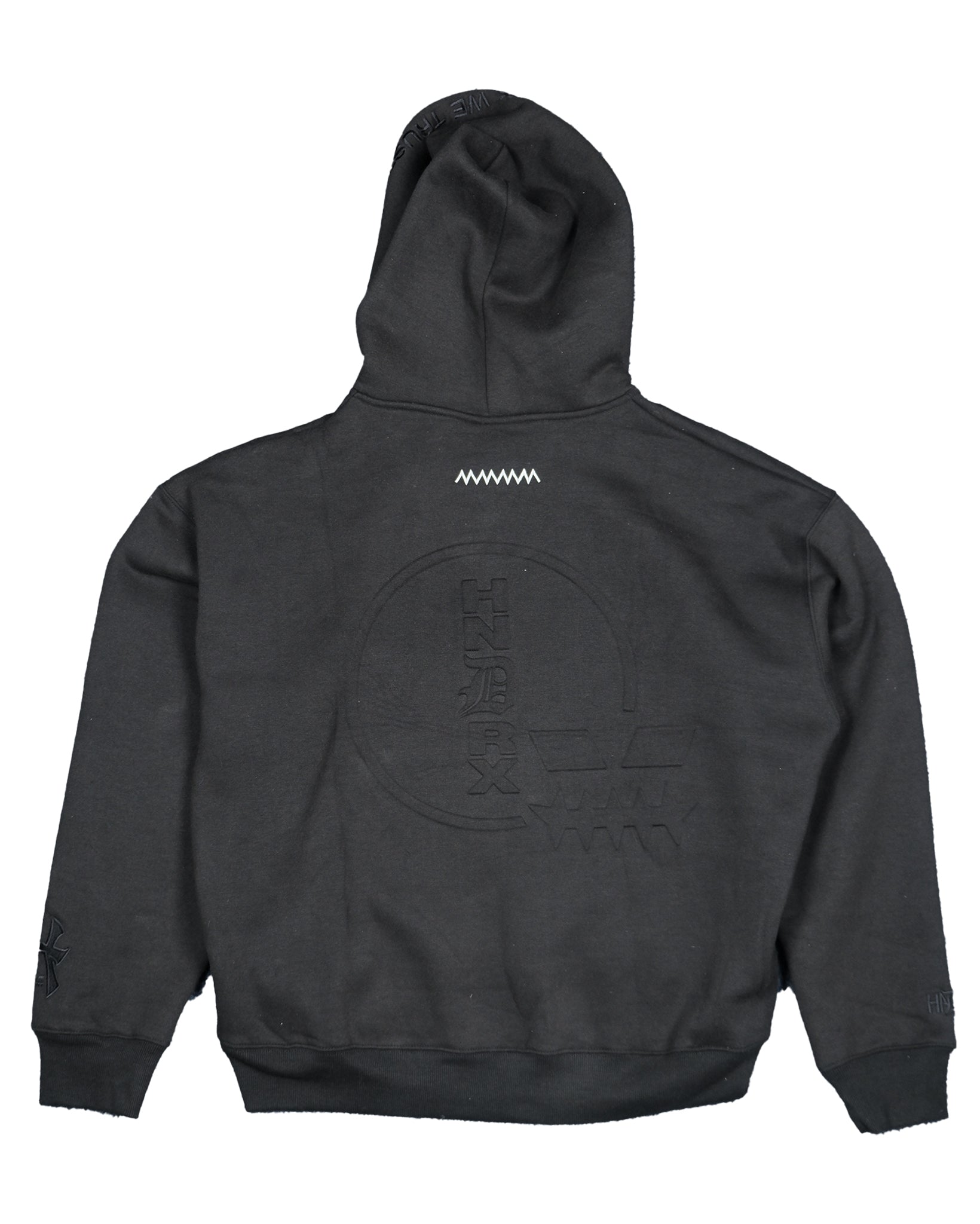 "GANGER" BLACK HOODIE (LOADED CUT)