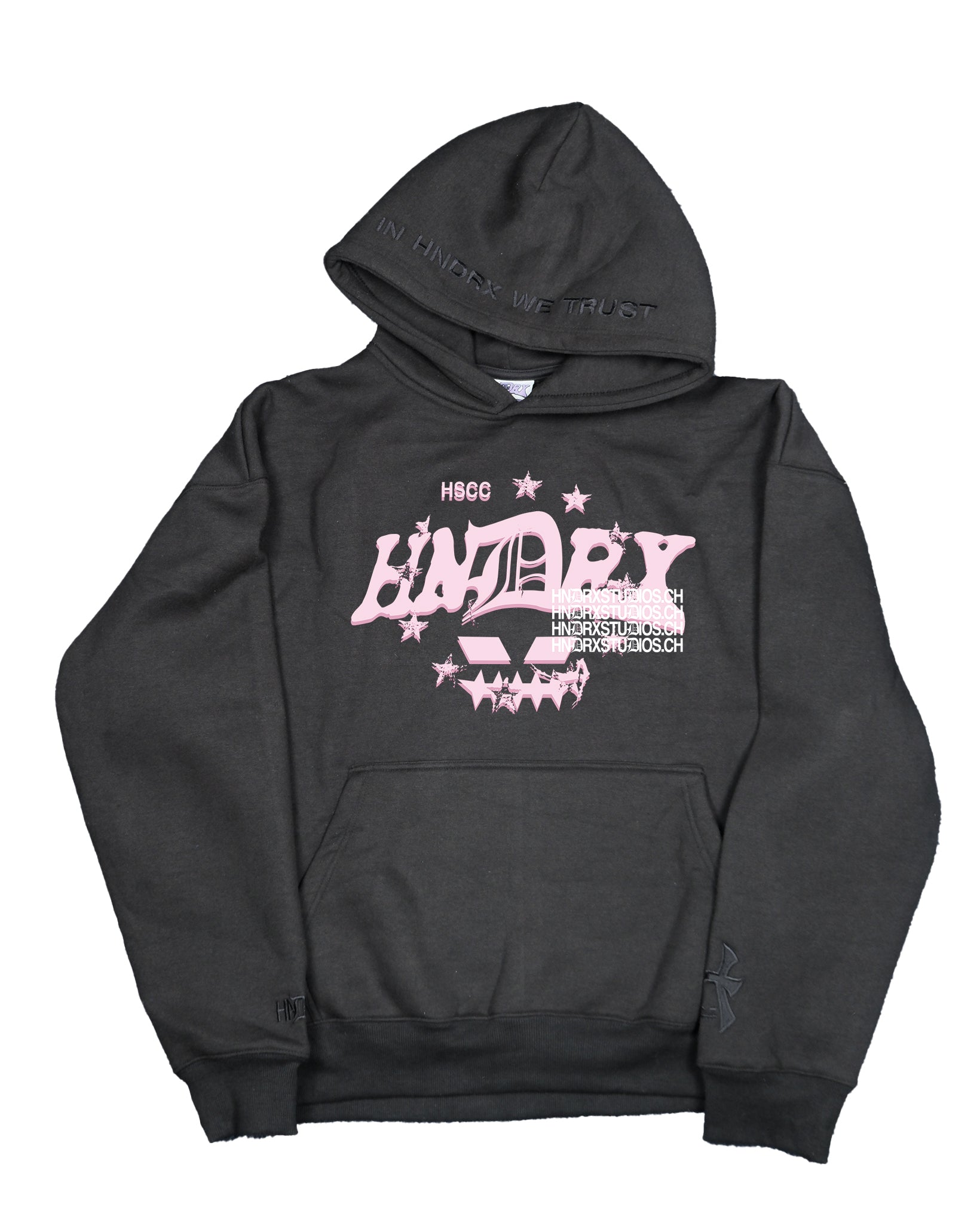 "GANGER" BLACK HOODIE (LOADED CUT)