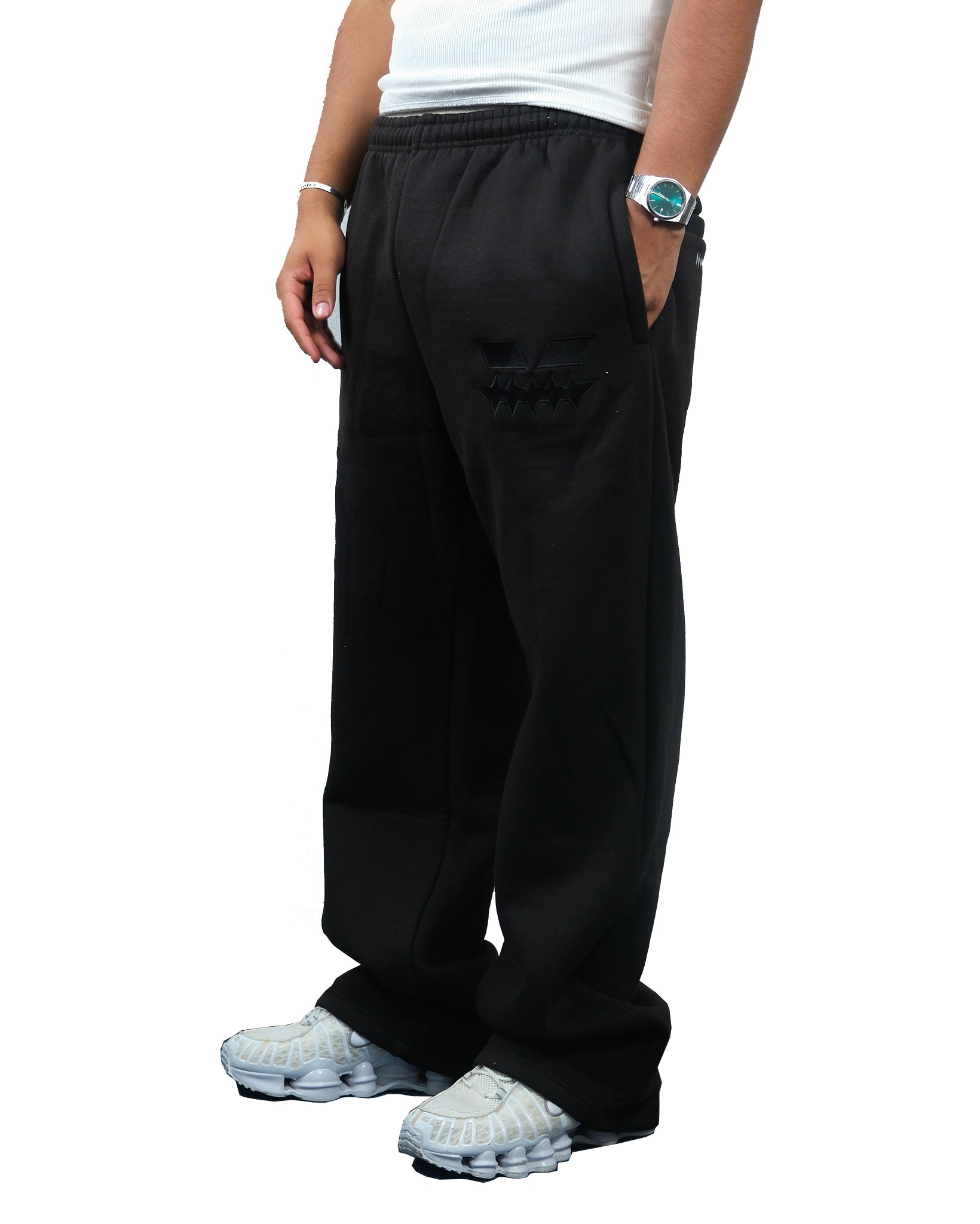 BLACK MOTION SWEATPANTS