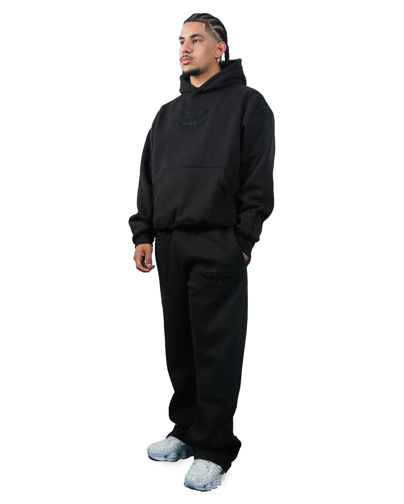 BLACK MOTION SWEATPANTS